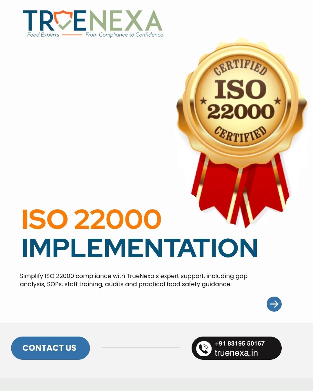 ISO 22000 Implementation | Expert Food Safety Support by TrueNexa
